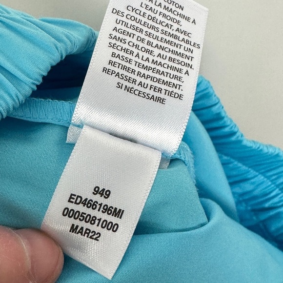 Nordstrom Blue Lightweight High Rise Shorts Pockets 2022 Size Small Beach S NEW‎ - Picture 5 of 10